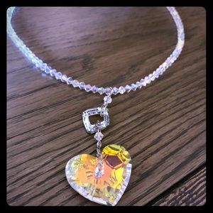Crystal heart necklace